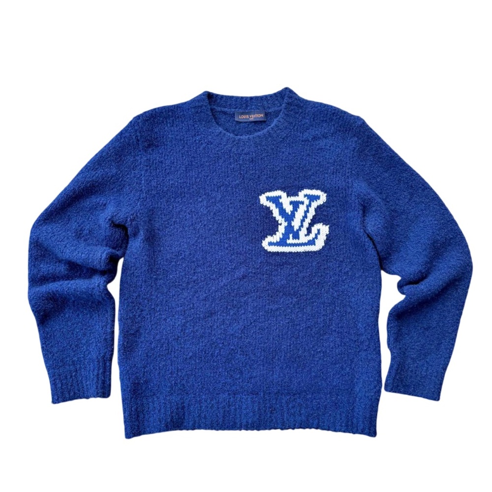 Authentic Louis Vuitton Intarsia knit sweater Size Large LIKE NEW